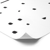 Live Life in Meow Inspiration Cat Poster (Ecke)