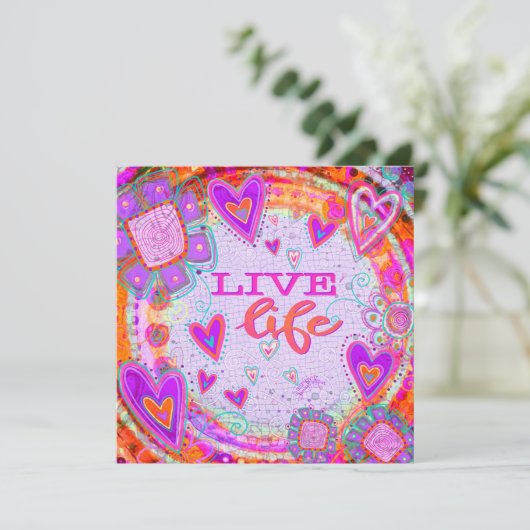 "Live Life"-Inspirivity (Stehend Vorderseite)