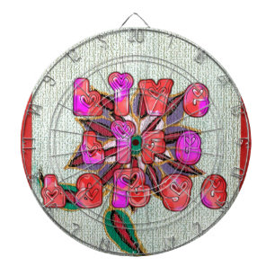 "Live Life Large" Art Print Dartscheibe