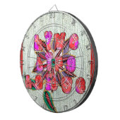 "Live Life Large" Art Print Dartscheibe (Vorderseite rechts)