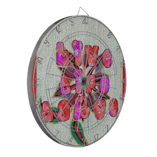 "Live Life Large" Art Print Dartscheibe (Vorderseite Links)
