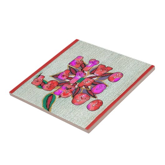 "Live Life Large" Art Print Fliese (Seite)