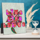 "Live Life Large" Art Print Fotoplatte (Seite)