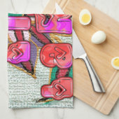 "Live Life Large" Art Print Küchentuch (Viertel Falte)