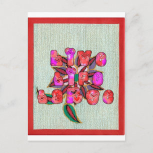 "Live Life Large" Art Print Postkarte