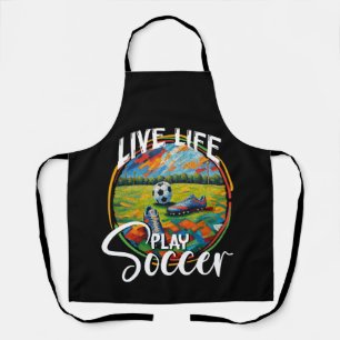 Live Life Play Soccer, Football-Team Schürze