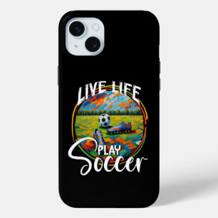 Live Life Play Soccer, Soccer Lover Fan Case-Mate iPhone Hülle
