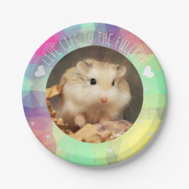 Live Life to Fullest - Hammyville Hamsters Pappteller