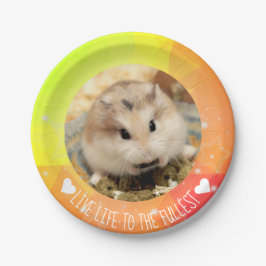 Live Life to Fullest - Hammyville Hamsters Pappteller