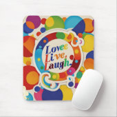 "Live Life with Joyful Spirit" Mousepad (Mit Mouse)
