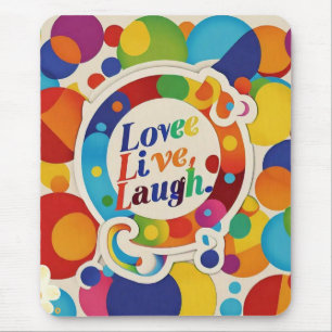 "Live Life with Joyful Spirit" Mousepad