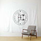 Live like a Dog Verlass Pawprints (2) Wandteppich (Beispiel (Horizontal))