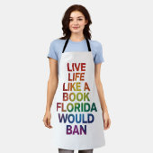 Live like Book Florida würde LGBTQ Prix Geschenk u Schürze (Getragen)