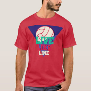 Live Like Line Volleyball Volleyball Sport Vintage T-Shirt
