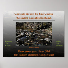 Live live lernen 2 lernen poster