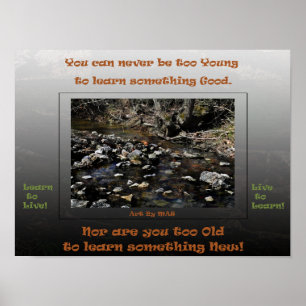 Live live lernen 2 lernen poster