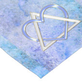 Live Long My Jewish Heart (Blau) Kurzer Tischläufer (Ecke)