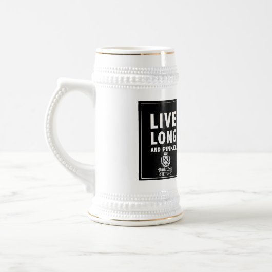 Live Long Stein Bierglas (Links)