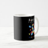 Live, Love, Accept, Autism Awareness, Funny Autism Kaffeetasse (VorderseiteRechts)