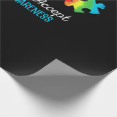Live Love Accept Autism Awareness Geschenkpapier (Ecke)