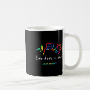 Live Love Accept Autismus-Bewusstsein 1 Kaffeetasse