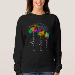 Live Love Accept Flower Butterfly Autism Sweatshirt<br><div class="desc">Live Love Accept Flower Butterfly Autism Awareness Gift. Perfect gift for your dad,  mom,  papa,  men,  women,  friend and family members on Thanksgiving Day,  Christmas Day,  Mothers Day,  Fathers Day,  4th of July,  1776 Independent day,  Veterans Day,  Halloween Day,  Patrick's Day</div>