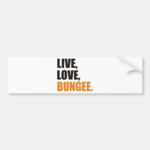 Live,Love,Bungee Autoaufkleber
