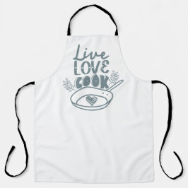 Live Love Cook Schürze