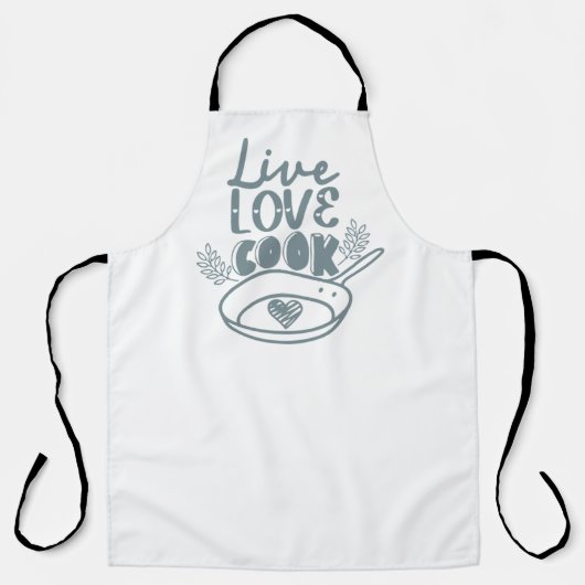 Live Love Cook Schürze (Vorderseite)