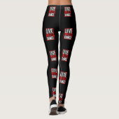 Live Love Dance Dancer Design Leggings (Rückseite)