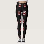 Live Love Dance Dancer Design Leggings (Vorderseite)