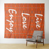 live love enjoy wandteppich (Beispiel (Horizontal))