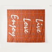 live love enjoy wandteppich (Vorderseite (Horizontal))