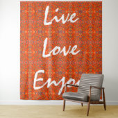 live love enjoy wandteppich (Beispiel)