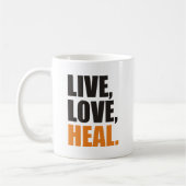 Live, Love, Heal Kaffeetasse (Links)