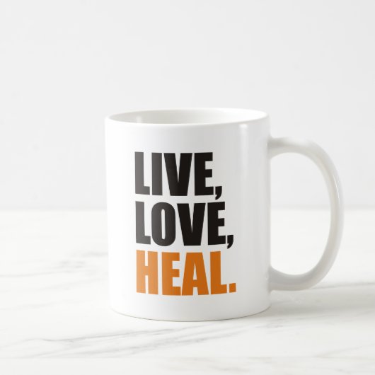 Live, Love, Heal Kaffeetasse (Rechts)