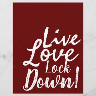 Live Love Lock Down! Poster Flyer
