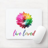 Live Love Mouse Pad Mousepad (Mit Mouse)