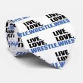 Live Love Wrestle Krawatte (Gerollt)