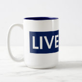 LIVE MAD Bold Motivation Mug Zweifarbige Tasse (Links)