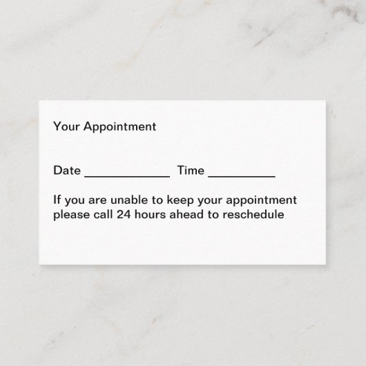 Live Mobile Fingerprinting Terminkarten Terminkarte (Rückseite)
