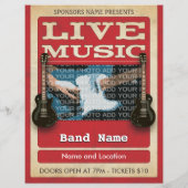 Live Music Band Foto Red Flyer (Hinten)