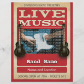 Live Music Band Foto Red Flyer (Hinten)