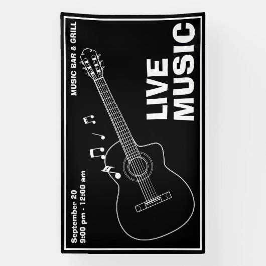 Live Music Bar & Grill Banner (Vertikal)
