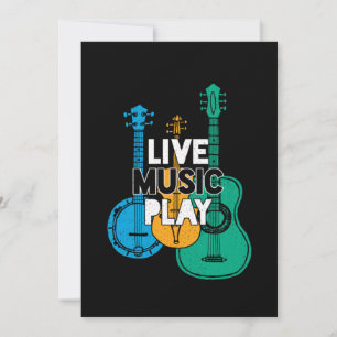 Live Music Play Country Music Banjo Mandolin-Gesch Einladung