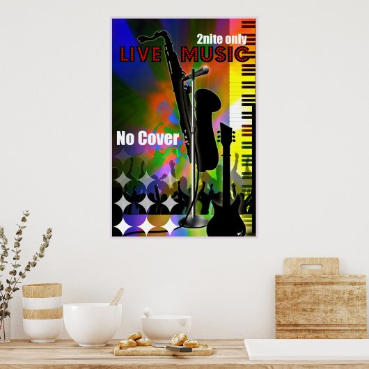 Live Music Poster (Küche)