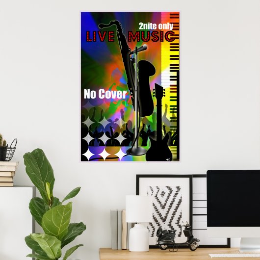 Live Music Poster (Heimbüro)