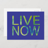 Live Now Inspiration Postkarte (Vorne/Hinten)