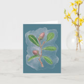 Live Oak Card - Blau Karte (Gelbe Blume)