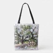 *~* Live Oak New Orleans Living Oaks Art Malerei Tasche (Rückseite)